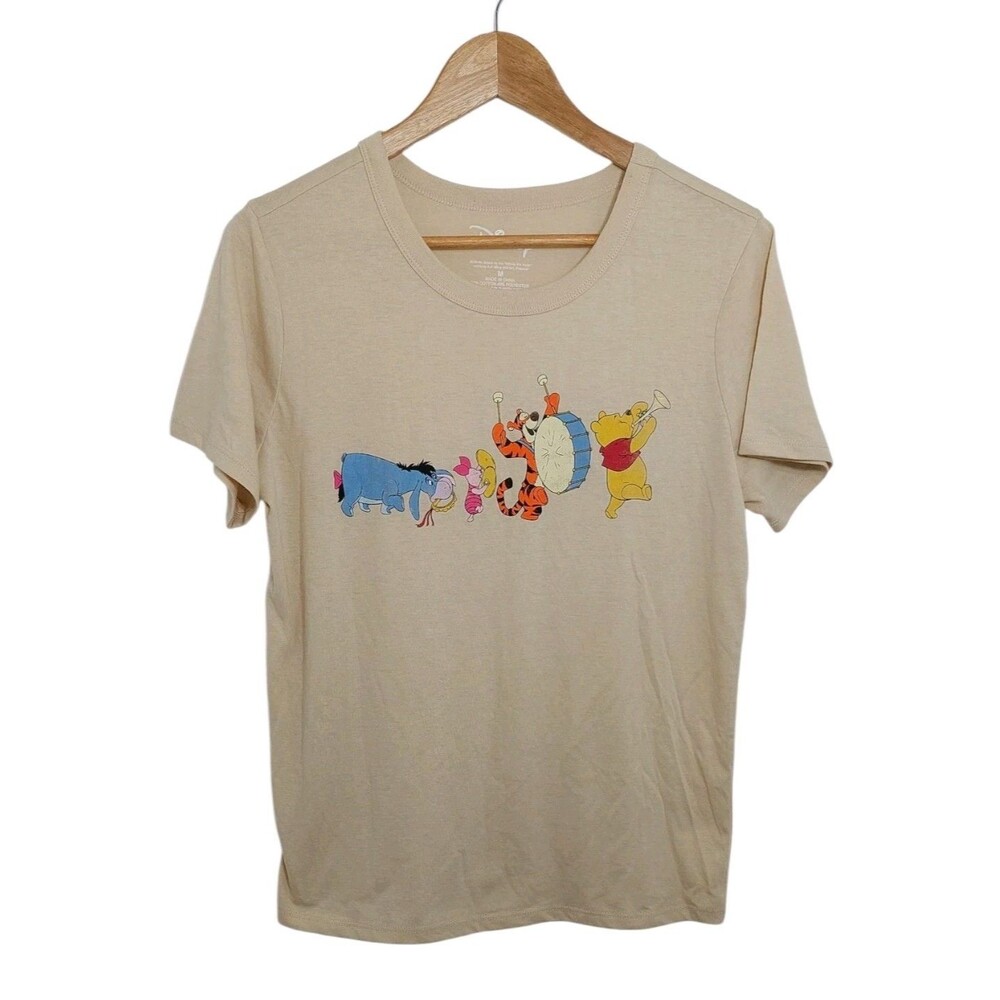 Disney Women's Size Medium Shirt Top Winnie the Pooh Tigger Eeyore Piglet